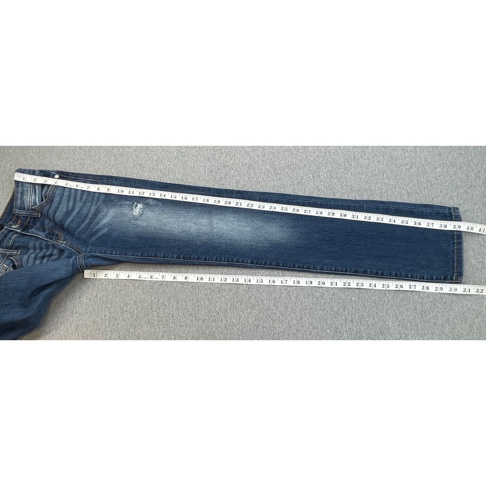 Judy Blue‎ Jeans Womens 3/26 Blue Cotton Blend Stretch Straight Low-Rise - Picture 6 of 6